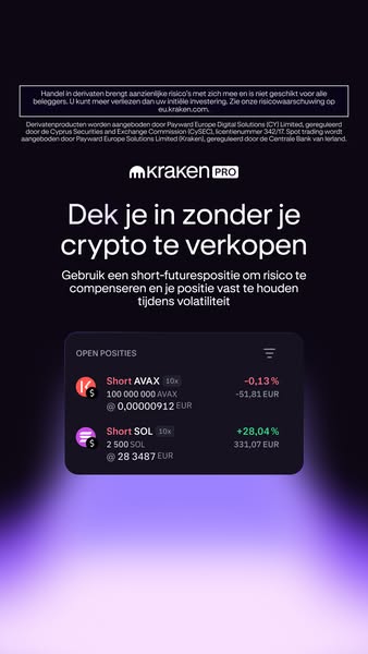 The ad promotes Kraken Pro, encouraging users to safeguard their crypto assets without selling them. It suggests utilizi