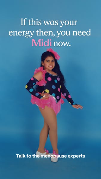 This image ad aims to solve the problem of low energy for women experiencing menopause, suggesting that they need Midi n