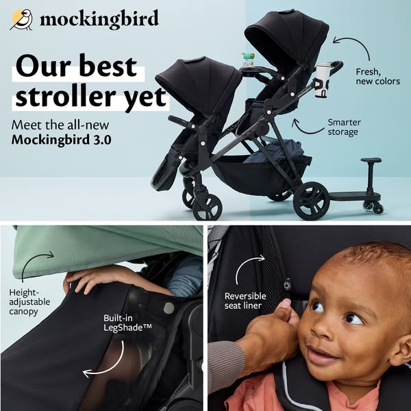 This image ad for Mockingbird 3.0 highlights the product's features using callouts and visuals, addressing the probl