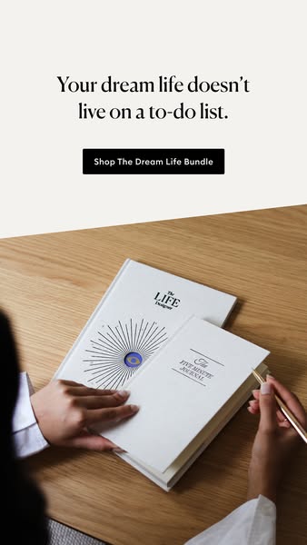 This image ad promotes The Dream Life Bundle, suggesting that it helps users achieve their dream life by moving beyond t