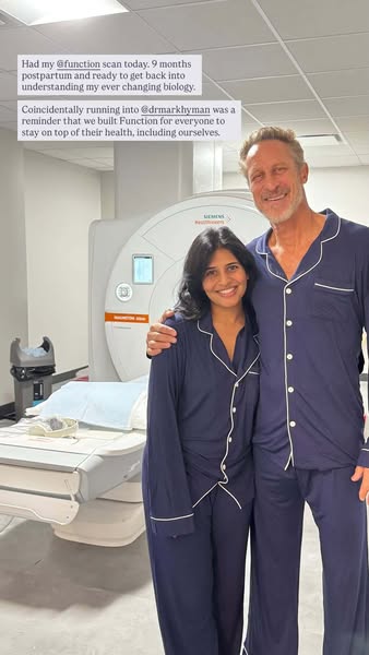 This ad features a personal testimonial from a woman who recently had a scan at Function, a company founded by Dr. Mark 