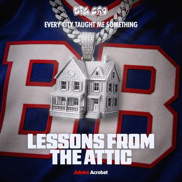 This image ad showcases the album "Lessons From The Attic" by Bia Bia. The ad features Bia Bia's logo and 