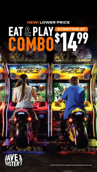 Dave & Buster's ad