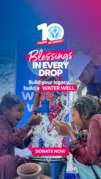 This ad for MATW-Project aims to raise awareness about its work in providing clean water through the building of water w