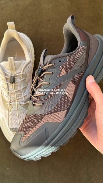 This ad features two athletic shoes that are being introduced by the brand, Reebok. The shoes are of different styles an