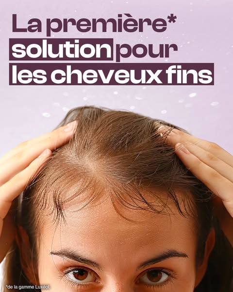 This ad is for Luxeol, a hair product that helps with thinning hair. The ad shows a woman with thinning hair and claims 