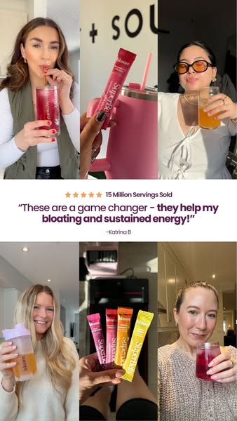 The ad features a collection of user-generated content showcasing people enjoying a Blume product. It highlights benefit