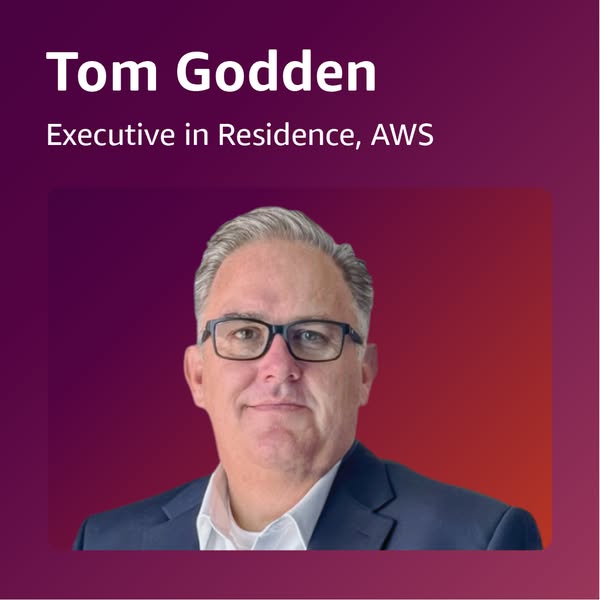 This is a headshot for Tom Godden, Executive in Residence, AWS