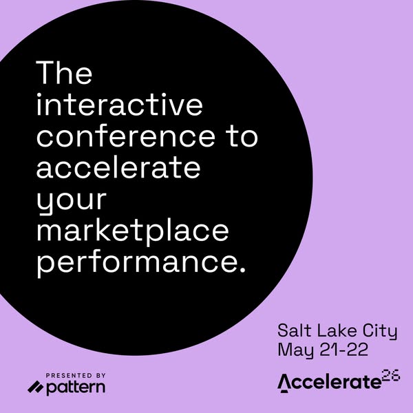 This image ad promotes the Accelerate26 interactive conference in Salt Lake City on May 21-22. It emphasizes marketplace