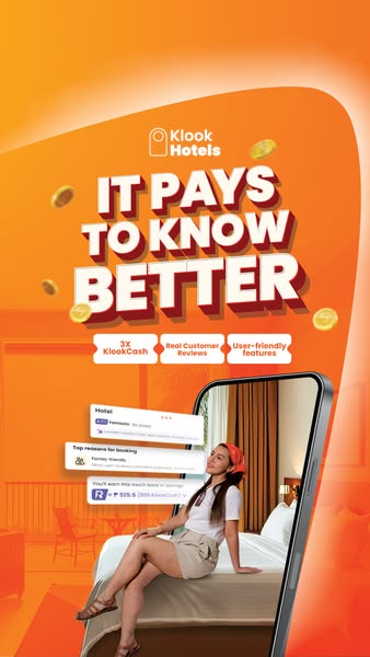 This ad is for Klook Hotels and it shows that it pays to know Klook hotels better. The ad shows that Klook hotels featur