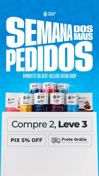 This ad promotes Ocean Drop supplements, highlighting a "Buy 2, Get 3" deal and additional discounts on purcha