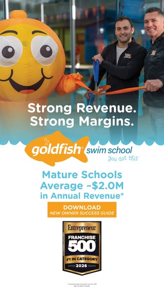 Goldfish Swim School ad