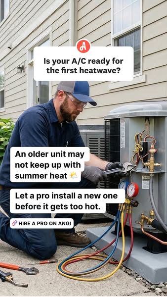 The ad highlights the importance of ensuring your air conditioning unit is ready for the summer heat. It points out that