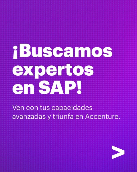 This ad is for Accenture, targeting SAP experts. It encourages them to bring their advanced skills to Accenture and succ