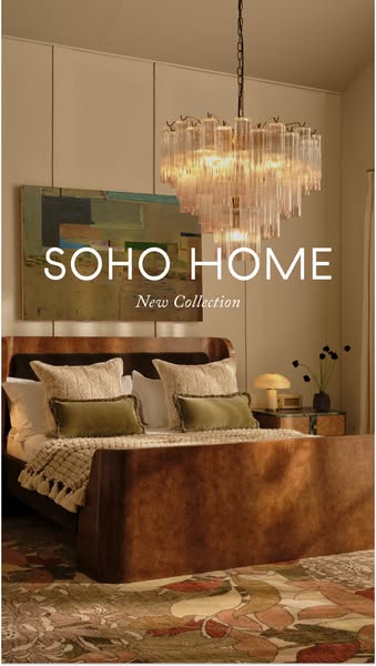 This image ad for SOHO HOME showcases their new collection of furniture and home décor.
