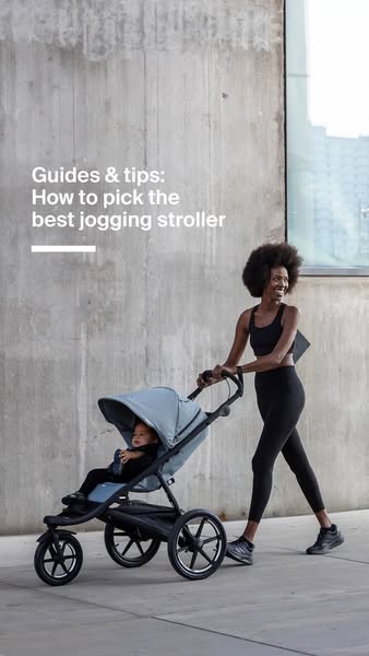 This ad is designed to appear as an informational guide for selecting a jogging stroller.