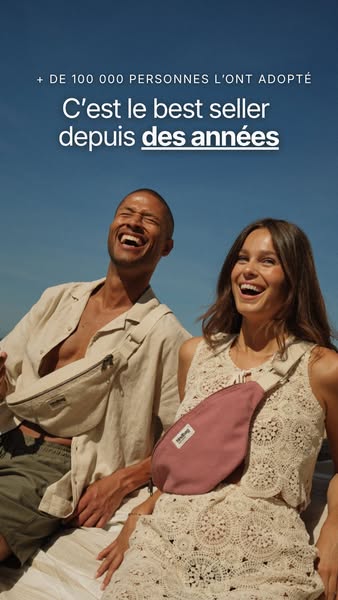 This ad promotes the brand and features their cross body bag. The ad opens with a headline promoting the brand's pop