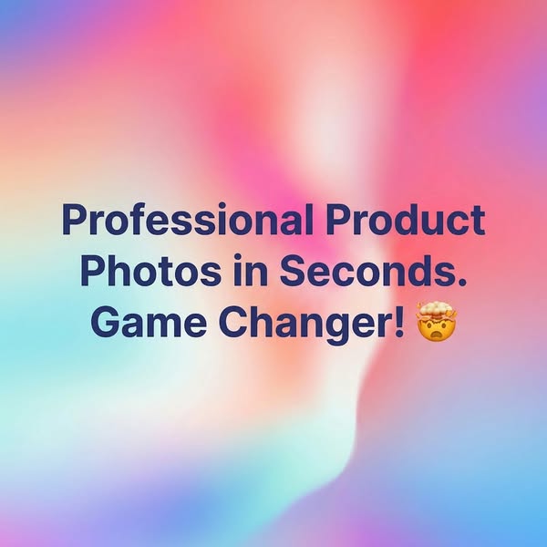 This ad promotes a product that helps users take professional product photos quickly and easily.