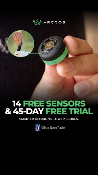 This ad promotes Arccos golf sensors, which help golfers make smarter decisions and lower their scores. The ad highlight