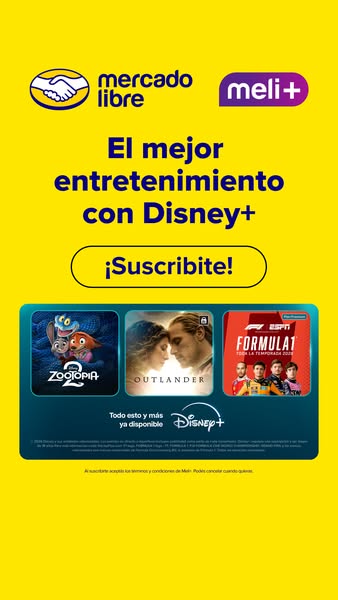 This ad promotes Disney+ entertainment through Mercado Libre's Meli+ program. It encourages viewers to subscribe and
