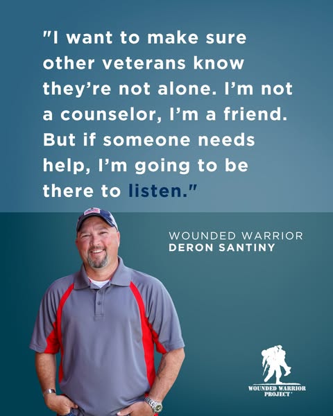 This ad uses a testimonial format to highlight the Wounded Warrior Project's efforts to connect veterans with suppor