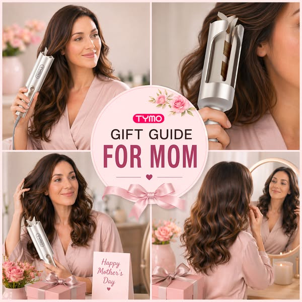 This ad for TYMO promotes their curling iron as a gift for Mother's Day.