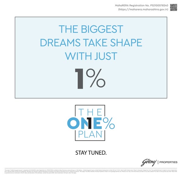 This ad by Godrej Properties teases a new payment plan option for prospective home buyers. The ad avoids showing any spe