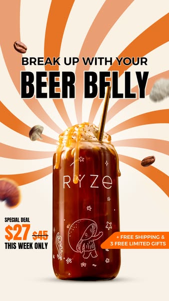 RYZE Superfoods ad