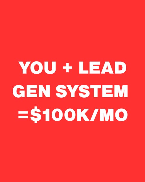 This ad uses a simple visual style and formulaic language to highlight the potential financial gains from using a lead g