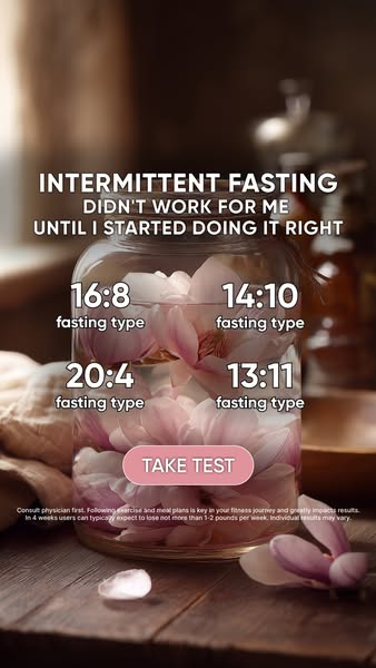 The image ad suggests that intermittent fasting may not work for some people until they follow a proper plan that is rig
