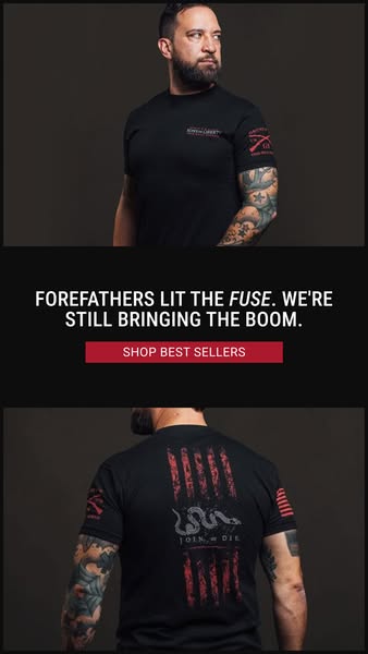 This ad features the brand's apparel on two different images of a man wearing the shirt. The ad intends to convey Am