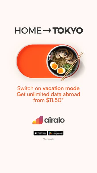 Airalo Global eSIM Store ad