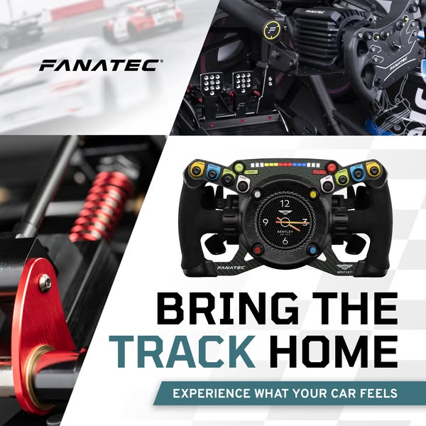 This ad for Fanatec simulates the experience of being on a racetrack through the use of a steering wheel.
