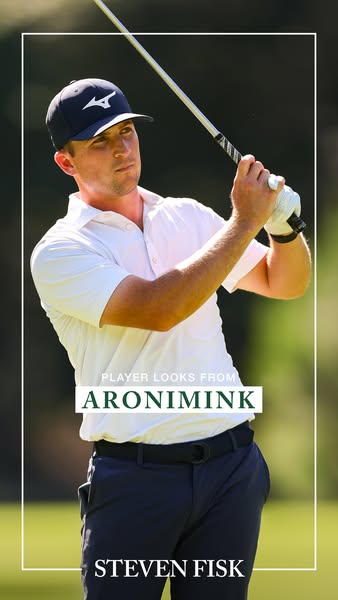 This ad features a professional golfer, Steven Fisk, photographed while in action on the course at Aronimink Golf Club. 