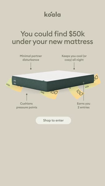 This Koala ad promotes their mattress by communicating the features. The brand is promoting an offer where you could fin