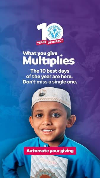 This ad for MATW-Project highlights their 10 year anniversary and promotes automated giving during the 10 best days of t