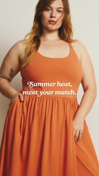 An ad for a dress that will help you beat the summer heat.