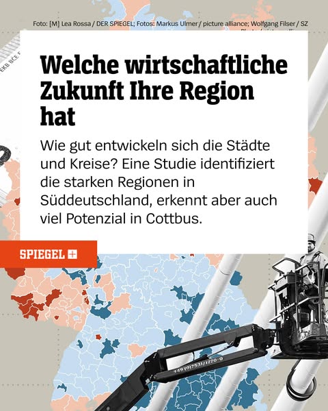 This ad is for a German publication called "SPIEGEL" that provides economic information related to Germany'