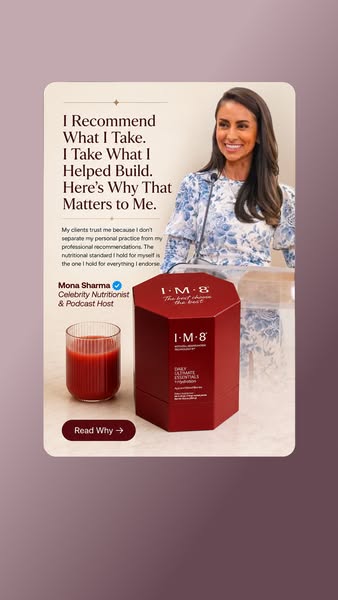 Mona Sharma Health and Wellness ad