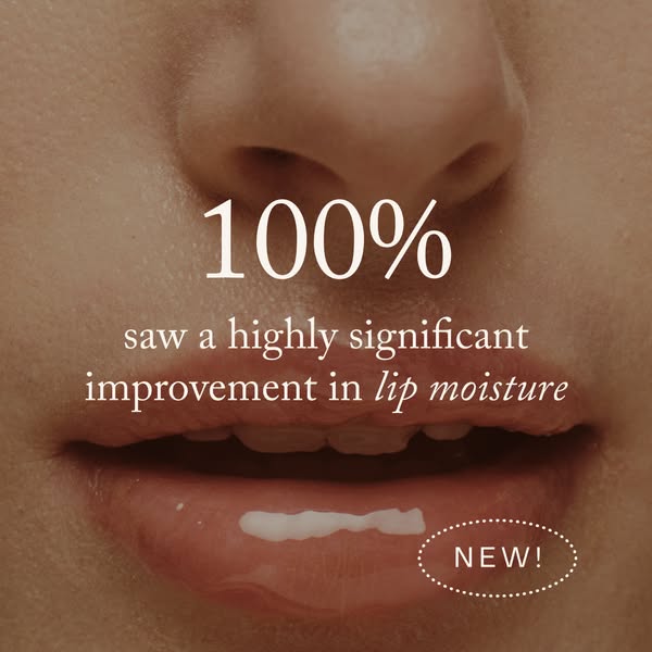 The ad features a close-up shot of a person's mouth with the text "100% saw a highly significant improvement in