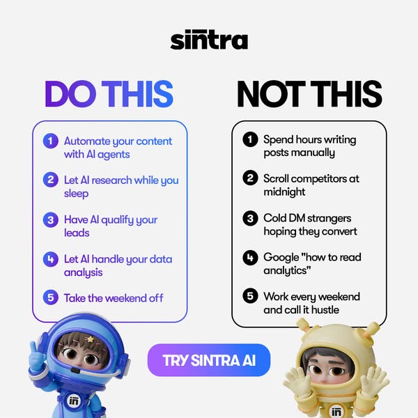 The ad presents a "Do This" vs. "Not This" comparison for social media content creation, suggesting 