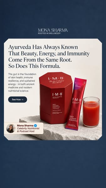 Mona Sharma Health and Wellness ad