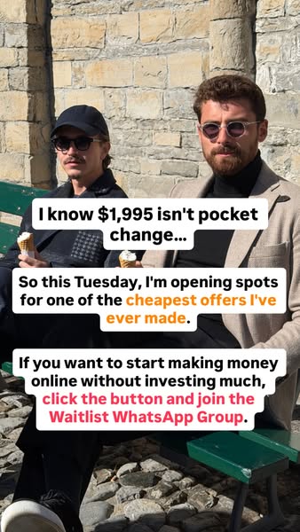 An image ad promoting a money-making opportunity, targeting individuals interested in online income generation. The ad f