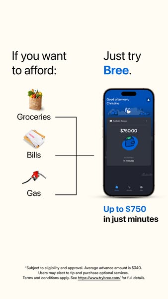 Bree App ad