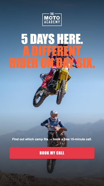 The Moto Academy ad