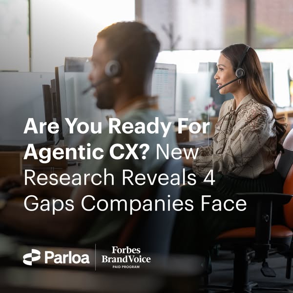 This ad promotes Agentic CX, highlighting new research that reveals four gaps companies face, suggesting viewers are rea