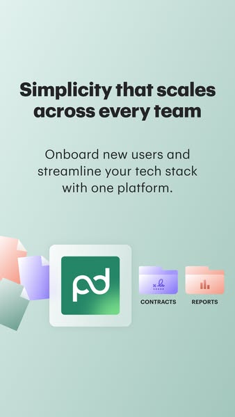This ad promotes a platform that helps teams manage their tech stack and onboard new users with simplicity that scales a