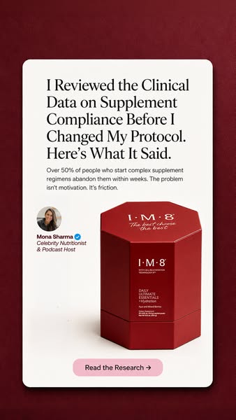 Mona Sharma Health and Wellness ad