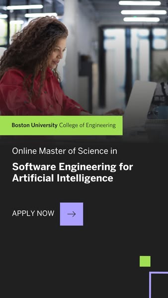 This ad for Boston University College of Engineering promotes their online Master of Science in Software Engineering for