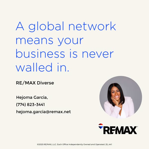 This ad promotes RE/MAX Diverse, emphasizing its global network to help businesses avoid being restricted.
